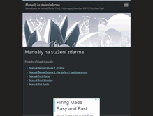 Tablet Screenshot of manualykestazeni.cz